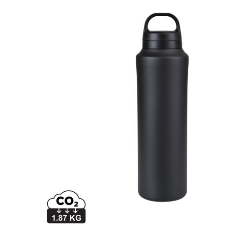 Bouteille 740ml en acier recyclé RCS Aviana™ Rowan noir | sans marquage | non disponible | non disponible