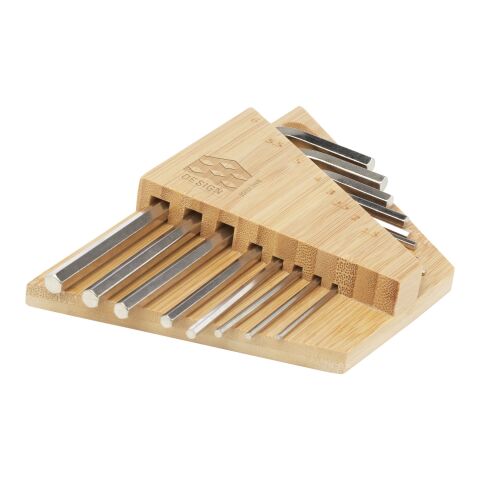 Trousse à outils Allen en bambou à clé hexagonale Standard | beige | sans marquage | non disponible | non disponible