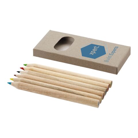 Set de 6 crayons de couleur Standard | Gris clair | sans marquage | non disponible | non disponible | non disponible