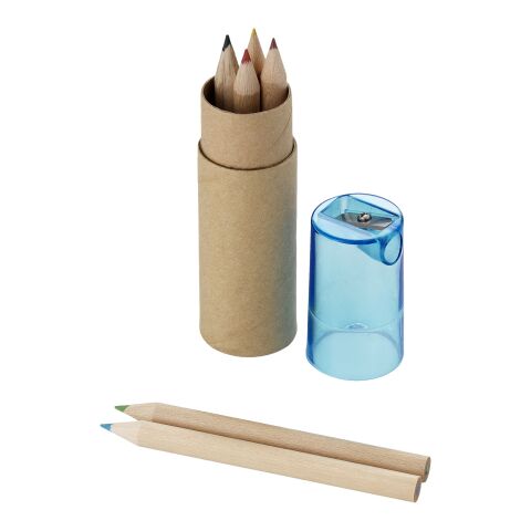 Set de 7 crayons de couleur Standard | Bleu | sans marquage | non disponible | non disponible