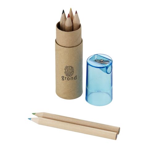 Set de 7 crayons de couleur Standard | Bleu | sans marquage | non disponible | non disponible