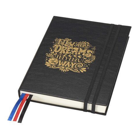 Carnet à couverture rigide A5 Alder Standard | noir | sans marquage | non disponible | non disponible