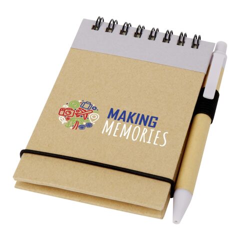 Bloc-notes à spirale recyclé avec stylo - pages lignées