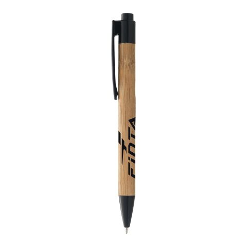 Stylo à bille Borneo Standard | Naturel-Noir | sans marquage | non disponible | non disponible