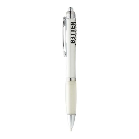Stylo à bille Nash Standard | Blanc | sans marquage | non disponible | non disponible