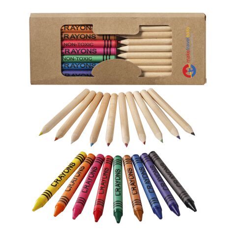 Set stylo et crayon 19 pièces Standard | beige | sans marquage | non disponible | non disponible | non disponible