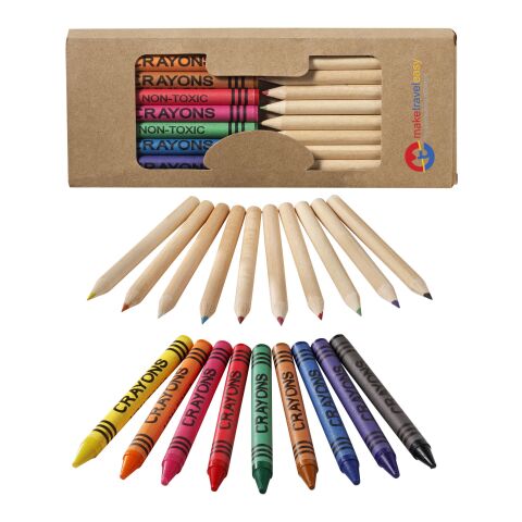 Set stylo et crayon 19 pièces Standard | beige | sans marquage | non disponible | non disponible | non disponible