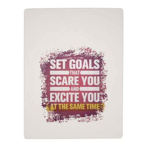 Porte-bloc Clast A4 avec fermeture magnétique et stylo bille recyclé RCS (encre noire) Standard | Blanc | sans marquage | non disponible | non disponible | non disponible