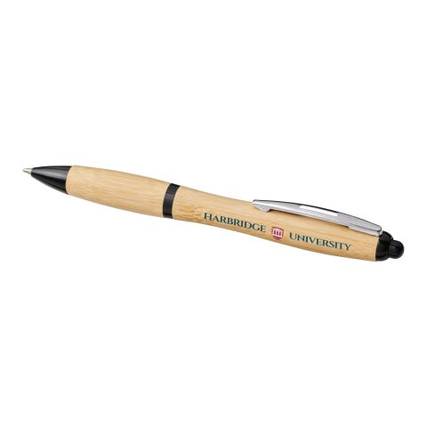 Stylo bille Nash en bambou Standard | Naturel-Noir | sans marquage | non disponible | non disponible