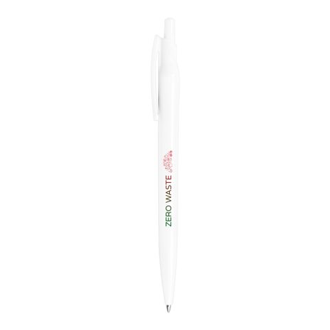 Stylo bille Alessio en PET recyclé - encre bleue Standard | Blanc | sans marquage | non disponible | non disponible