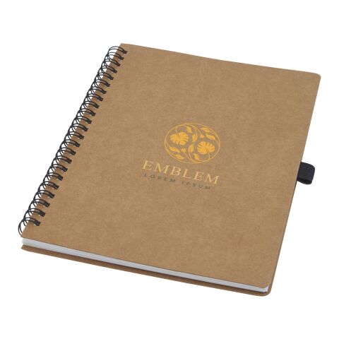 Carnet Cobble A5 à spirales en carton recyclé avec papier de pierre Standard | Naturel | sans marquage | non disponible | non disponible