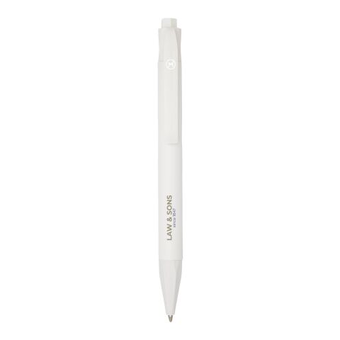 Stylo bille Terra en plastique de maïs Standard | Blanc | sans marquage | non disponible | non disponible