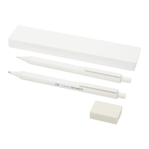 Parure de stylos Salus Standard | Blanc | sans marquage | non disponible | non disponible