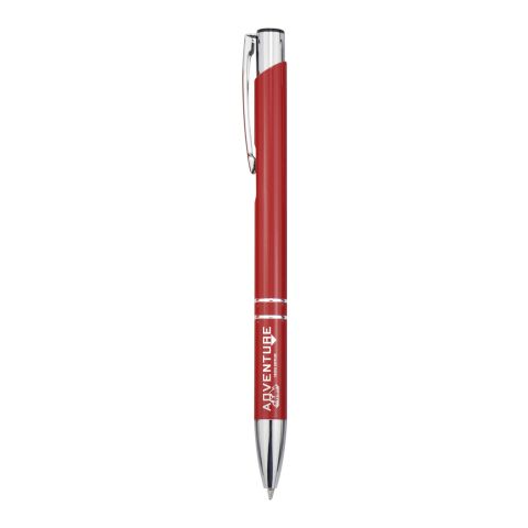 Stylo bille en aluminium recyclé Moneta Standard | Rouge | sans marquage | non disponible | non disponible