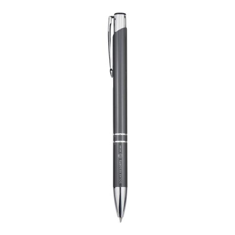 Stylo bille en aluminium recyclé Moneta Standard | Gris | sans marquage | non disponible | non disponible