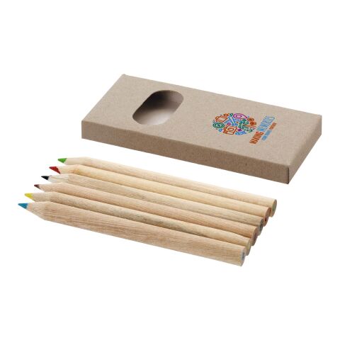 Set de coloriage Artemaa avec 6 crayons Standard | Naturel | sans marquage | non disponible | non disponible