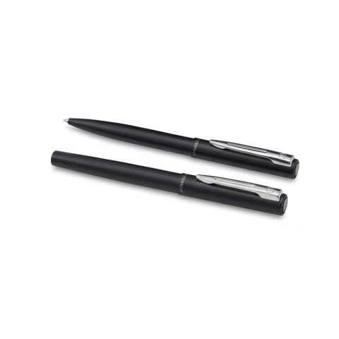 Coffret Waterman Allure comprenant un stylo roller et un stylo à bille 2.0 Bleu foncé