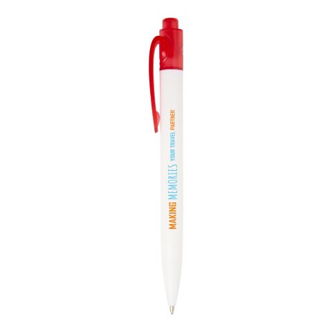 Stylo bille Thalaasa en plastique océanique Spitze:1,0 mm Rouge-Blanc | sans marquage | non disponible | non disponible