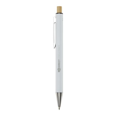 Stylo bille en aluminium recyclé Cyrus Standard | Blanc | sans marquage | non disponible | non disponible