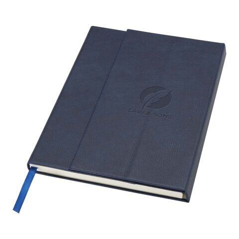 Carnet à couverture rigide en PU recyclé Alejandra A6 Standard | Bleu océan | sans marquage | non disponible | non disponible