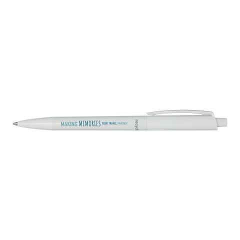 Stylo bille en plastique recyclé Martha Standard | Blanc | sans marquage | non disponible | non disponible