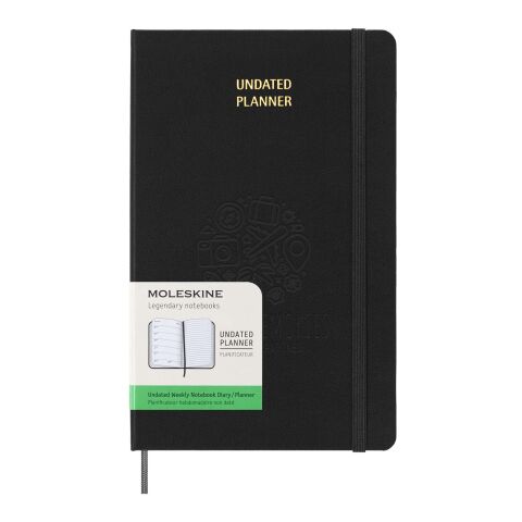 Agenda L hebdomadaire non daté Moleskine à couverture rigide