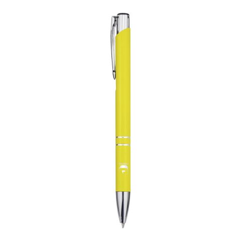 Stylo bille en aluminium recyclé Moneta (encre bleue) Standard | Jaune | sans marquage | non disponible | non disponible