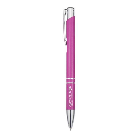 Stylo bille en aluminium recyclé Moneta (encre bleue) Standard | Magenta | sans marquage | non disponible | non disponible