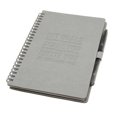 Carnet à couverture souple réutilisable et parure de stylos Slate (encre noire) Standard | Gris | sans marquage | non disponible | non disponible