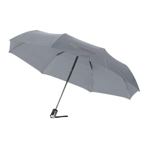 Parapluie 21.5&quot; 3 sections ouverture fermeture automatique Alex Standard | Gris acier | sans marquage | non disponible | non disponible | non disponible