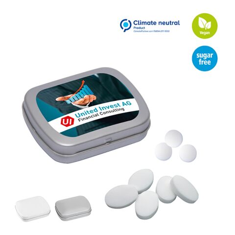 Mini boîte à pastilles avec pastilles à la menthe 