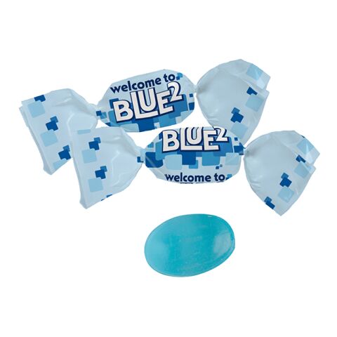 Bonbon bleu en papillote compostable, Maxi oval