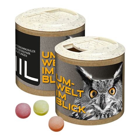 Boîte cartonnée publicitaire avec bonbons aux fruits XS Kalfany, 85g sans marquage