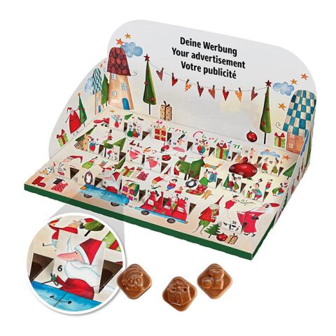 Calendrier de l'Avent en chocolat Pop-Up Numérique ou Offset
