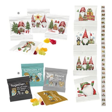 Calendrier de l'Avent avec chaînes de bonbons gélifiés – motif standard non imprimé
