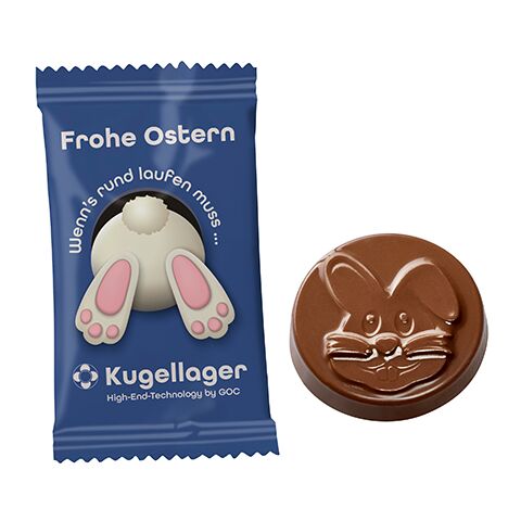 Thaler au chocolat Lapin de Pâques, flowpack conventionnel