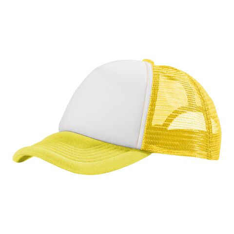Casquette 5 panneaux Trucker Standard | Jaune-Translucide | sans marquage | non disponible | non disponible | non disponible