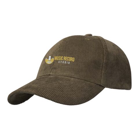 Casquette 6 panneaux Hutton en velours côtelé recyclé