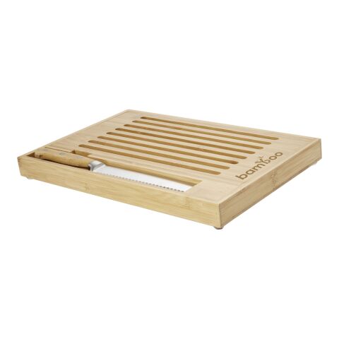 Planche à découper en bambou Pao avec couteau Standard | Naturel-Argent | sans marquage | non disponible | non disponible