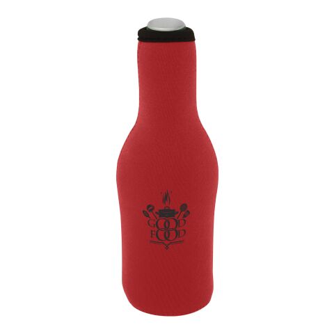 Manchon Fris en néoprène recyclé pour bouteille Standard | Rouge | sans marquage | non disponible | non disponible | non disponible