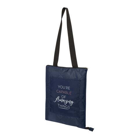 Nappe de pique-nique en polyester recyclé GRS Clary Standard | Marine | sans marquage | non disponible | non disponible | non disponible