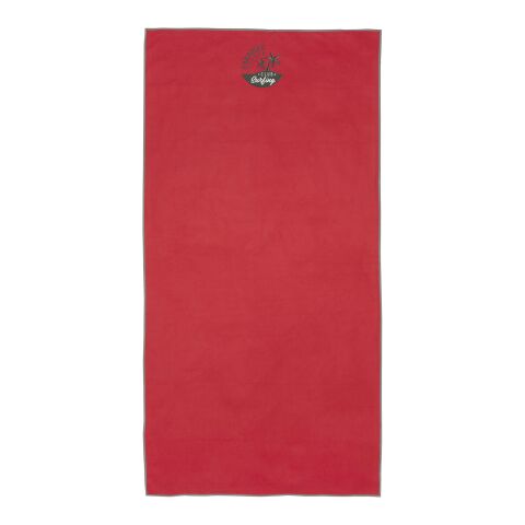 Serviette Pieter certifiée GRS ultra-légère et à séchage rapide 50 x 100 cm Rouge | sans marquage | non disponible | non disponible