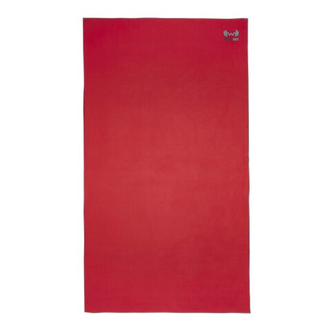 Serviette Pieter certifiée GRS ultra-légère et à séchage rapide 100 x 180 cm Standard | Rouge | sans marquage | non disponible | non disponible | non disponible