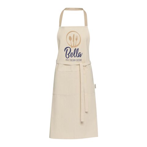 Tablier Nia en coton recyclé 200 g/m² Standard | Oatmeal | sans marquage | non disponible | non disponible | non disponible