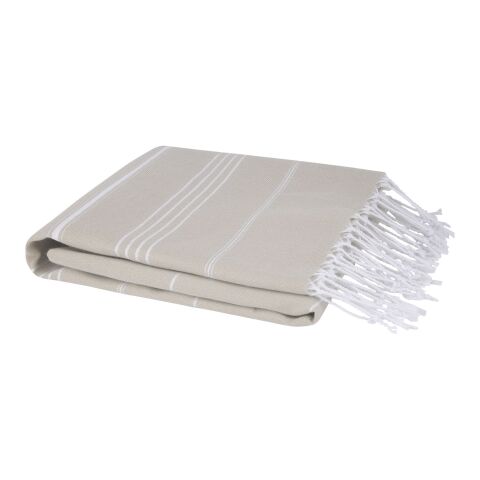 Serviette de hammam Anna en coton 180 g/m² 100 x 180 cm Beige | sans marquage | non disponible | non disponible