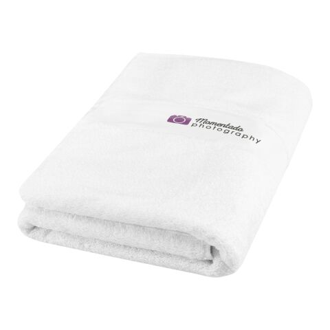 Serviette de bain Amelia de 70 x 140 cm en coton de 450 g/m² Blanc | sans marquage | non disponible | non disponible | non disponible