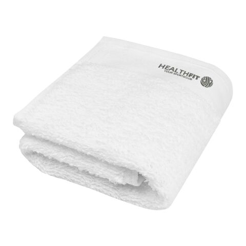 Serviette de bain en coton 550 g/m² 30x50 cm Chloe Blanc | sans marquage | non disponible | non disponible | non disponible