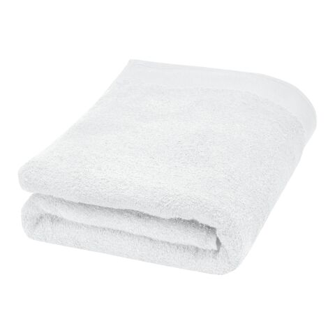 Serviette de bain en coton 550 g/m² 70x140 cm Ellie Blanc | sans marquage | non disponible | non disponible | non disponible