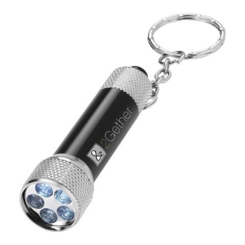 Porte-clés lampe torche Draco Standard | Noir bronze-Argent | sans marquage | non disponible | non disponible