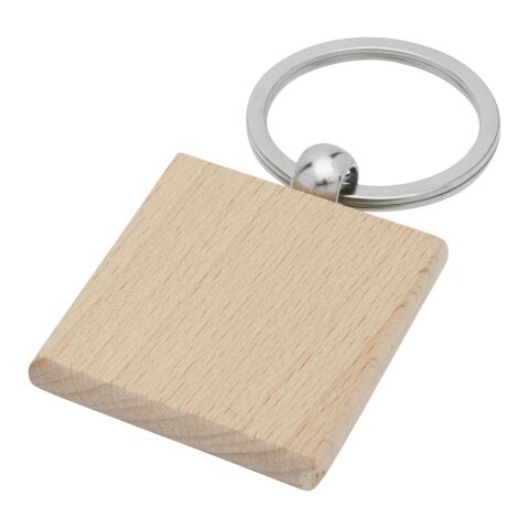 Porte-clés carré Gioia en bois de hêtre Standard | Naturel | sans marquage | non disponible | non disponible